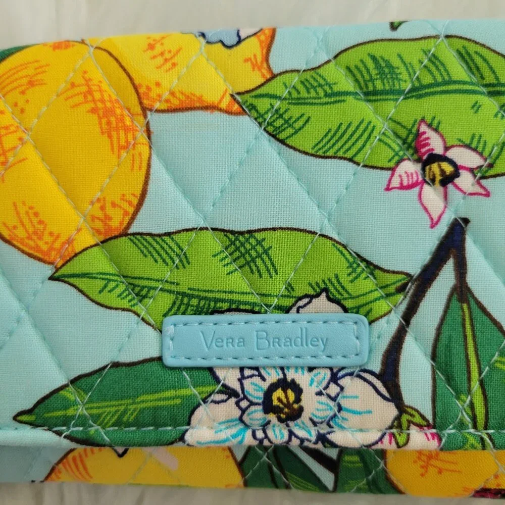 Vera Bradley Lemon RFID Smartphone Wristlet